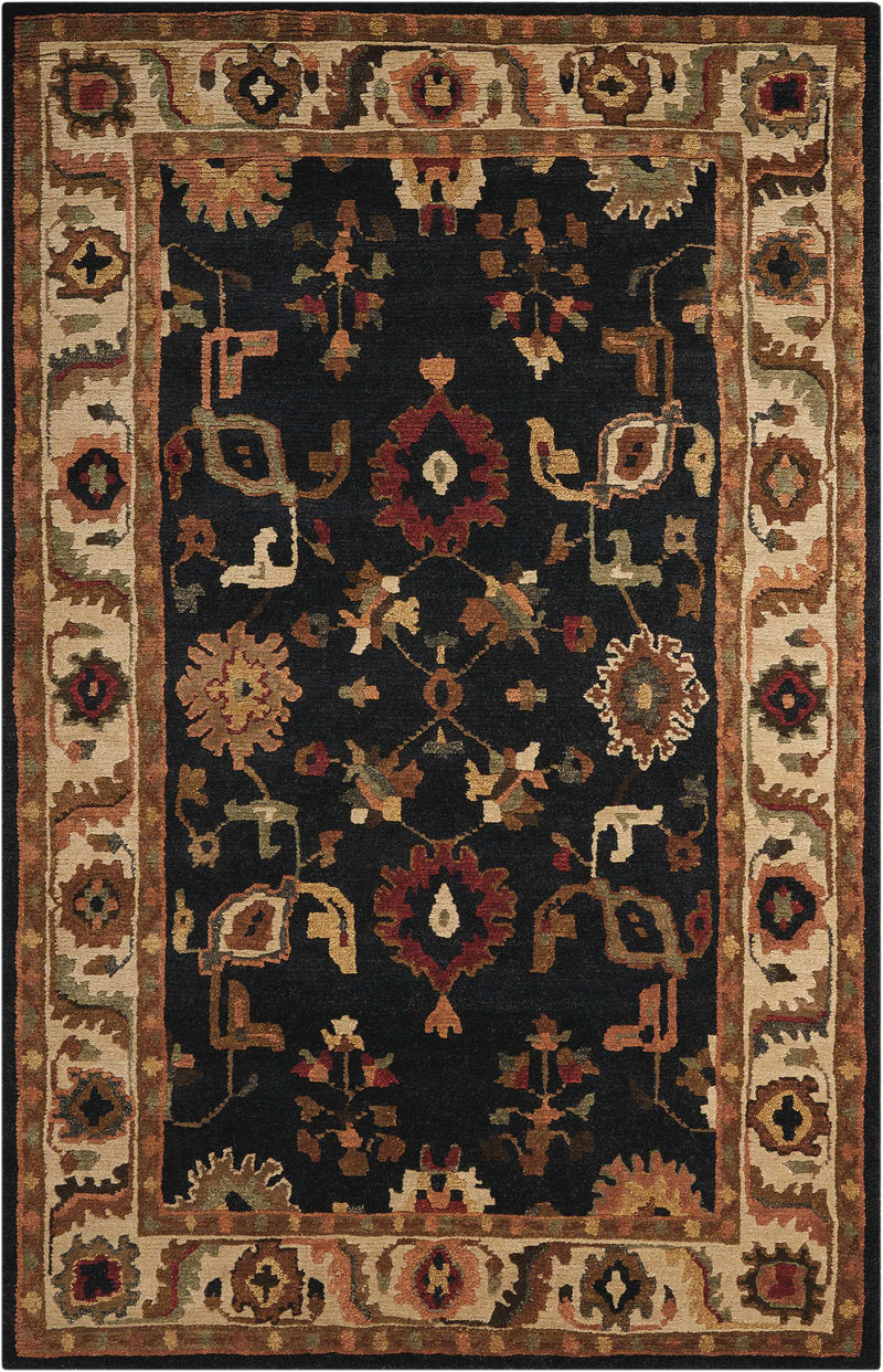 media image for tahoe hand knotted black rug by nourison nsn 099446772459 1 268