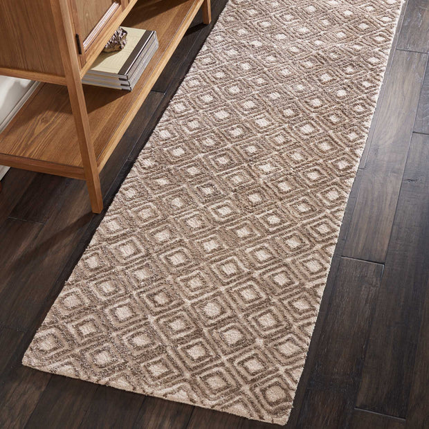 deco mod hand tufted taupe rug by nourison nsn 099446398031 6