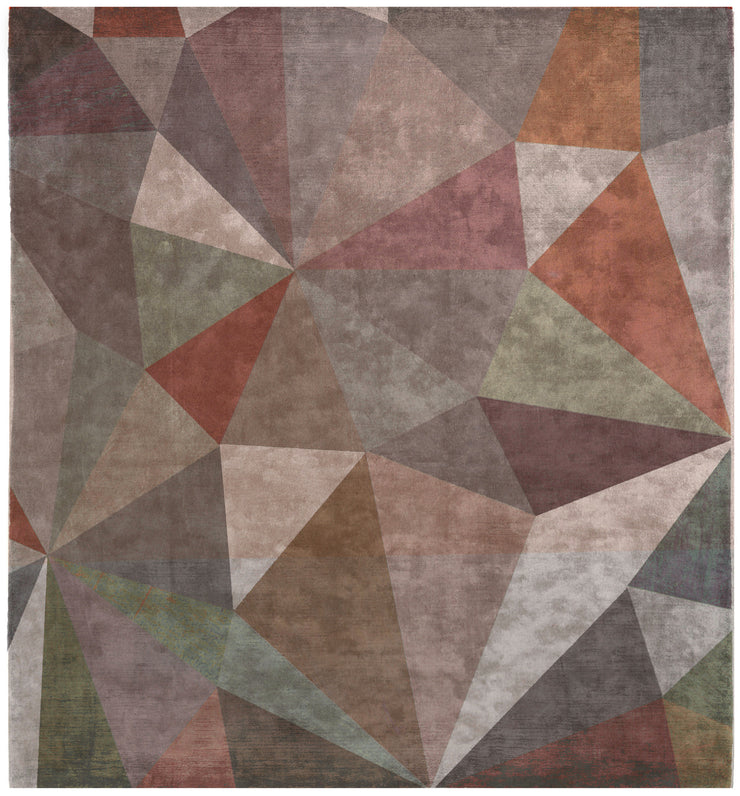 Quel Bordel Hand Knotted Rug in Multi design by Second Studio
