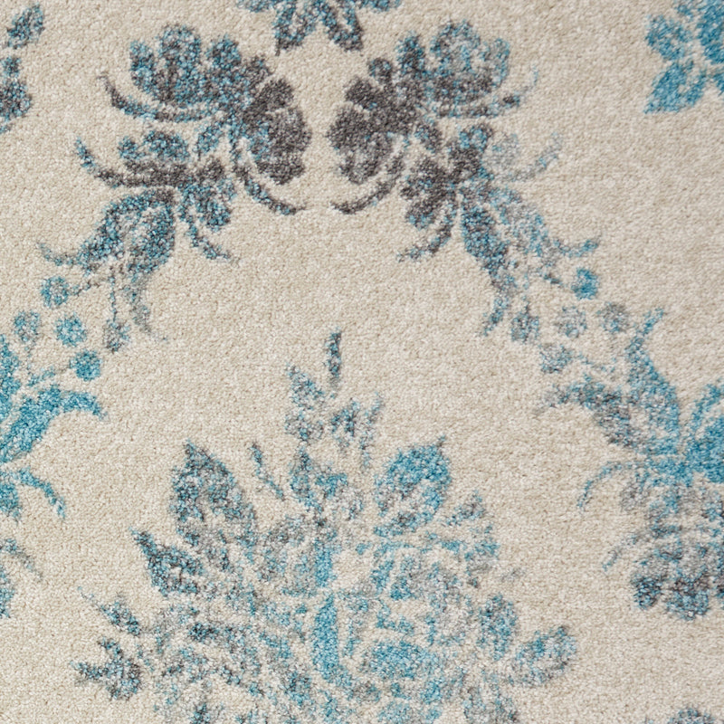 media image for tranquil ivory turquoise rug by nourison nsn 099446399335 7 230