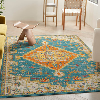 product image for allur turquoise ivory rug by nourison 99446837264 redo 4 45