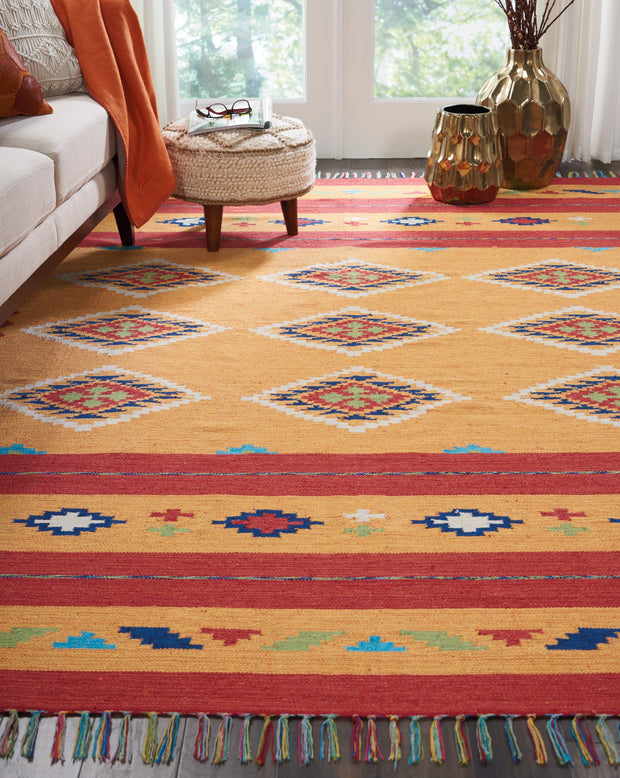 baja handmade yellow red rug by nourison 99446459725 redo 4