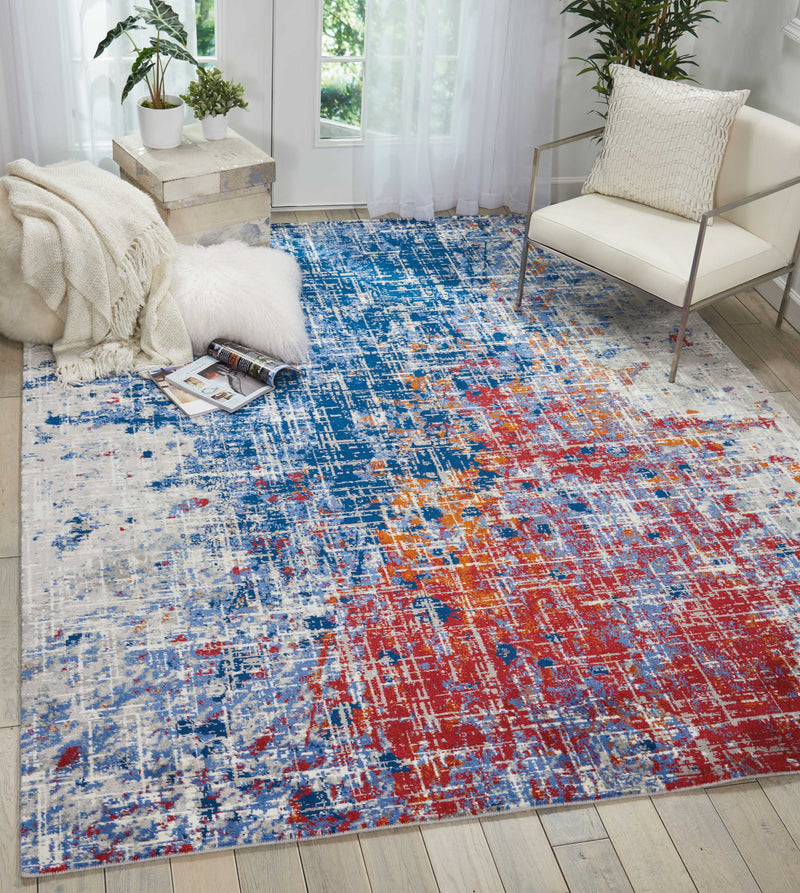 media image for twilight red blue rug by nourison nsn 099446081063 5 225