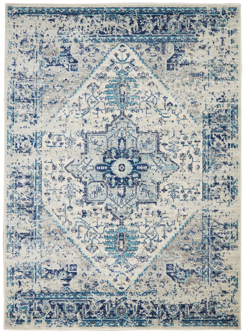 media image for tranquil ivory light blue rug by nourison 99446485502 redo 1 297