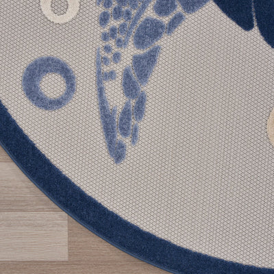 product image for Nourison Home Aloha Navy Blue Coastal Nautical Beach Rug By Nourison Nsn 099446135902 9 22