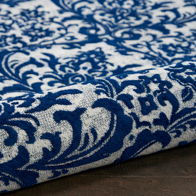 product image for damask ivory navy rug by nourison 99446341471 redo 2 10