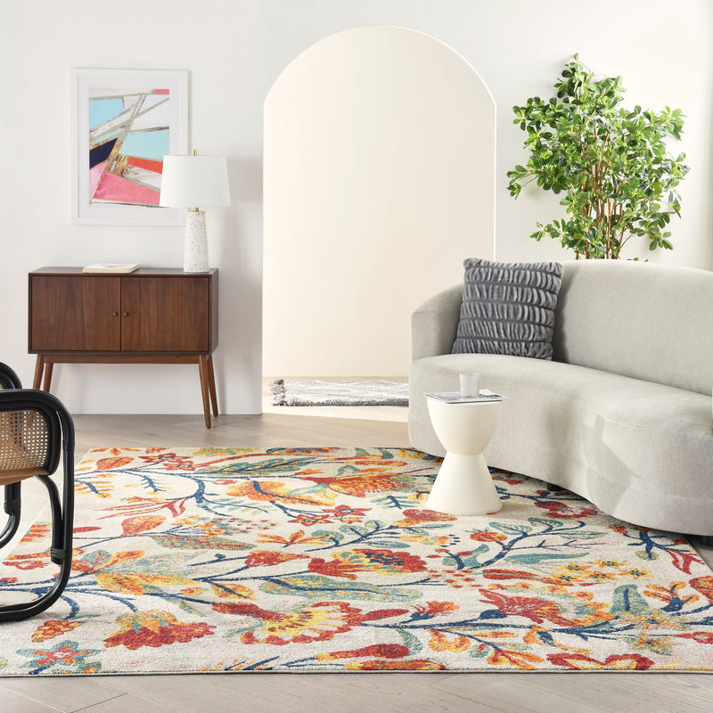 media image for allur ivory multicolor rug by nourison 99446839459 redo 6 276