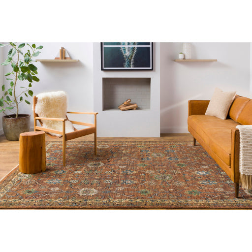 media image for Reign Nz Wool Dark Brown Rug Roomscene Image 2 276