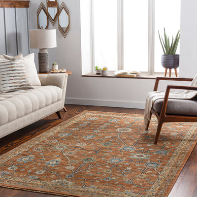 product image for Reign Nz Wool Dark Brown Rug Roomscene Image 2