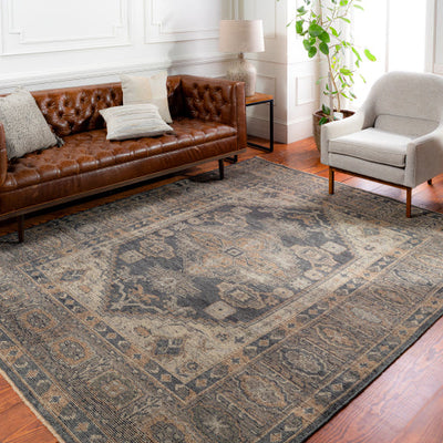 product image for Reign Nz Wool Charcoal Rug Roomscene Image 2 52