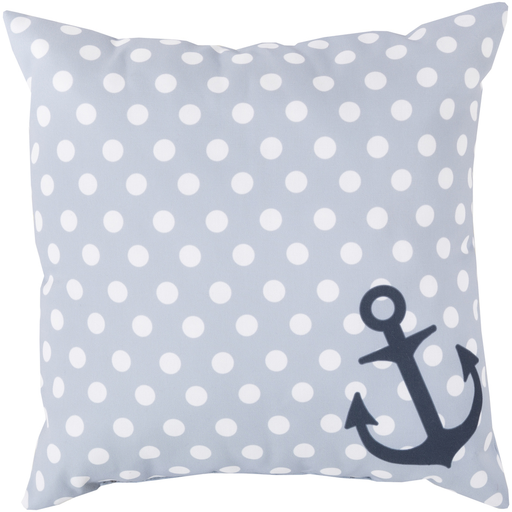 Rain Ivory, Navy, & Light Grey Pillow