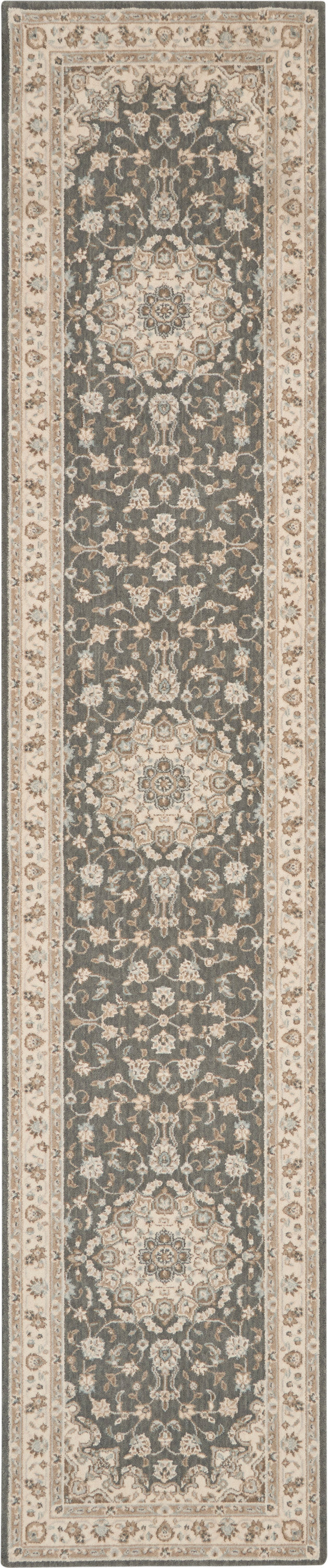 media image for living treasures grey ivory rug by nourison nsn 099446738141 3 250