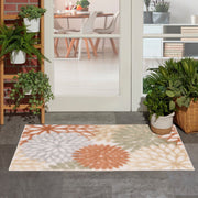 Aloha Indoor Outdoor Ivory Multicolor Floral Rug By Nourison Nsn 099446921161 10