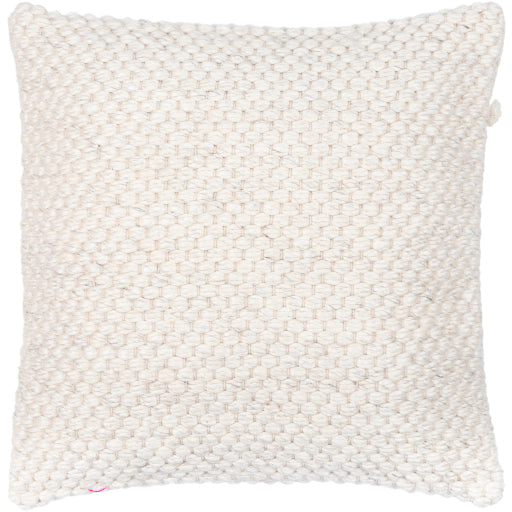 media image for Karrie Cotton Cream Pillow Flatshot Image 290