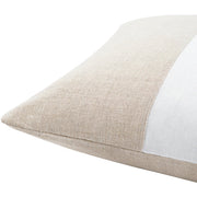 Roxbury Linen Beige Pillow Corner Image 3
