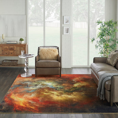 product image for le reve red multicolor rug by nourison 99446494801 redo 3 57