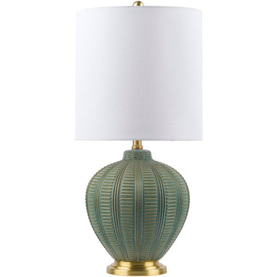 product image for Rayas Linen Green Table Lamp Flatshot Image 19