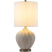 Rayas Linen Ivory Table Lamp Flatshot 2 Image