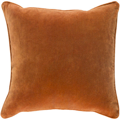 product image for Safflower Cotton Burnt Orange Pillow Flatshot Image 83