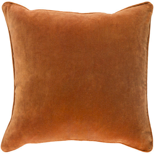 media image for Safflower Cotton Burnt Orange Pillow Flatshot Image 232