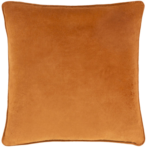 media image for Safflower Cotton Burnt Orange Pillow Flatshot 2 Image 226