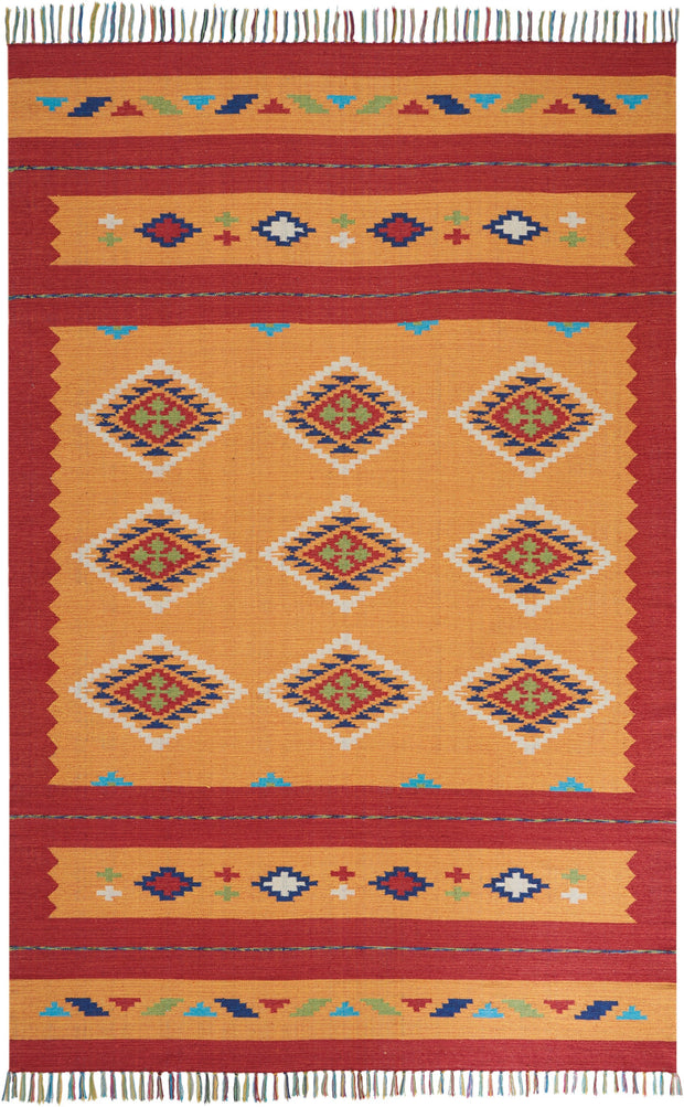baja handmade yellow red rug by nourison 99446459725 redo 1