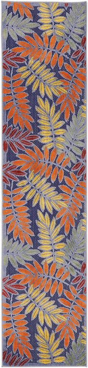 Aloha Indoor Outdoor Navy Multicolor Floral Rug By Nourison Nsn 099446921574 3