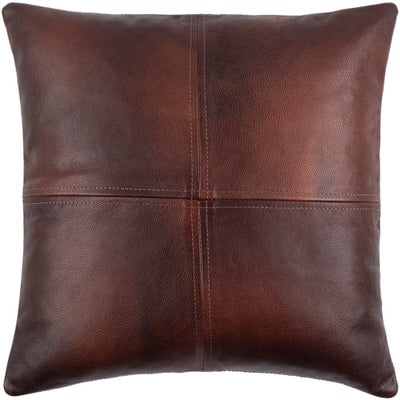 product image of Sheffield Leather Dark Brown Pillow Flatshot Image 550