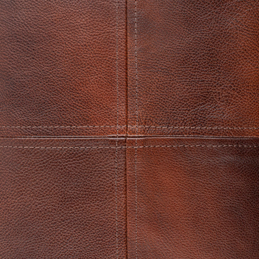 Sheffield Leather Dark Brown Pillow Texture Image