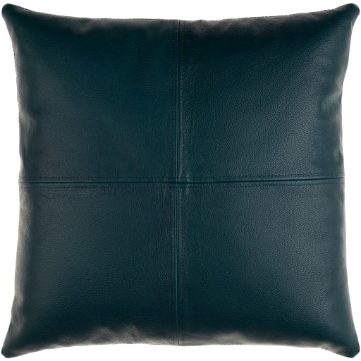 Sheffield Leather Denim Pillow Flatshot Image