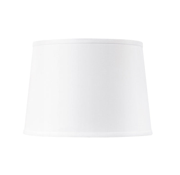 Shade 14-Inch with Nickel in White Linen design by Bungalow 5