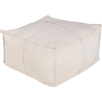 product image for Solid Linen Linen Pouf in Various Colors Flatshot Image 43