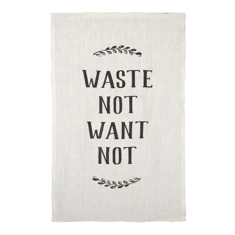 media image for Waste Not, Want Not Pure Linen Tea Towel 285