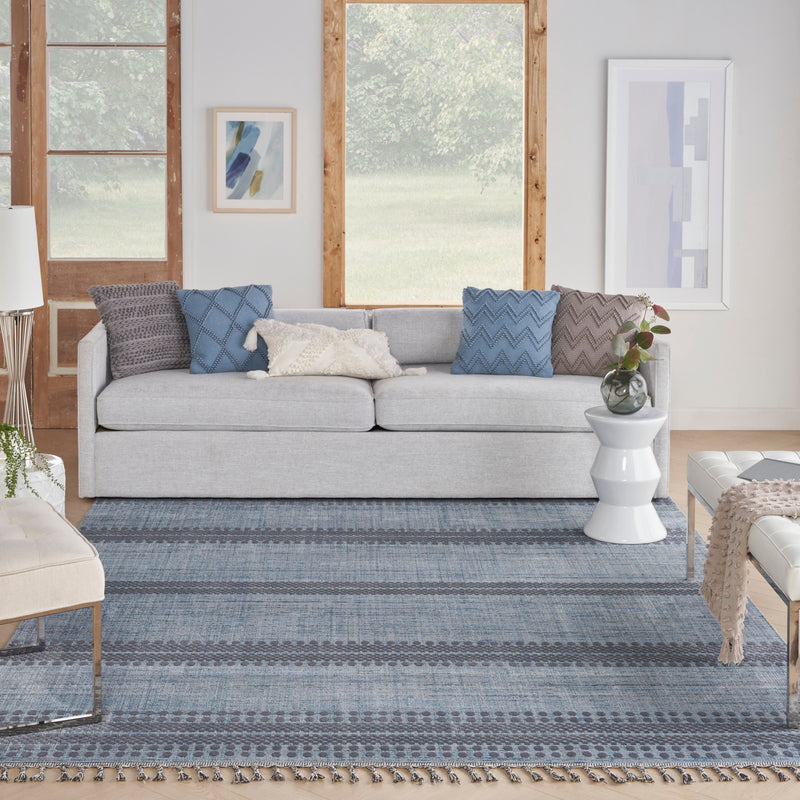 media image for asilah light blue charcoal rug by nourison 99446888662 redo 6 285