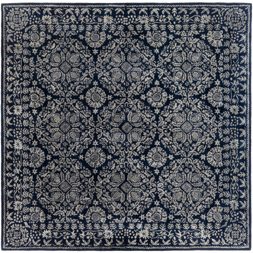 media image for Smithsonian Nz Wool Dark Blue Rug Flatshot 5 Image 265