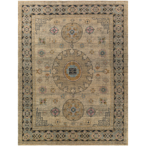 media image for Smyrna Wool Dark Green Rug Flatshot 2 Image 241