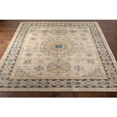 product image for Smyrna Wool Dark Green Rug Corner Image 29