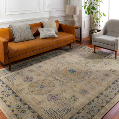 product image for Smyrna Wool Dark Green Rug Roomscene Image 60