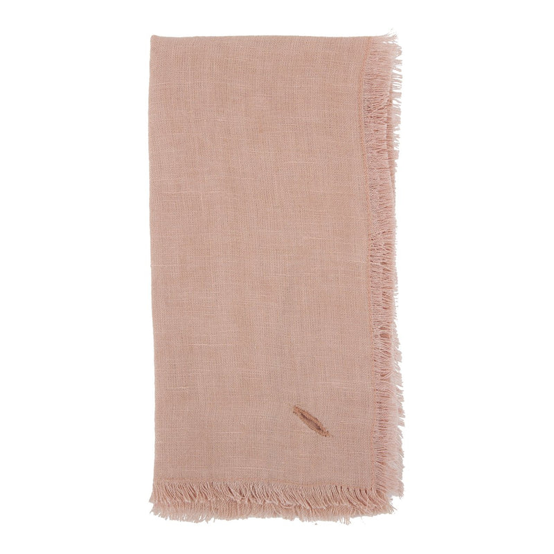 media image for Solid Linen Napkin Set of 4 in Salmon 214