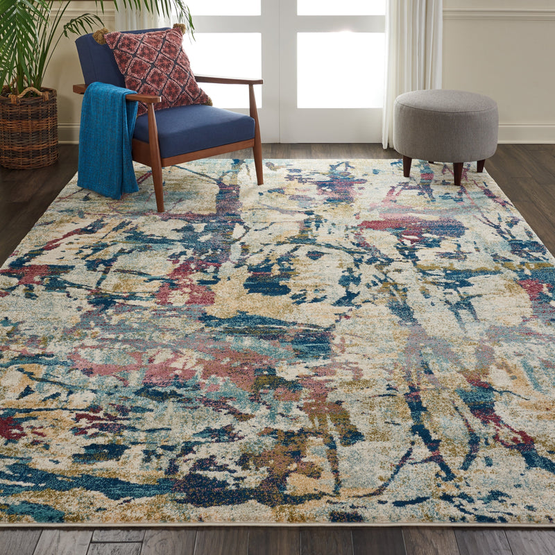 media image for fusion cream multicolor rug by nourison 99446317049 redo 5 219