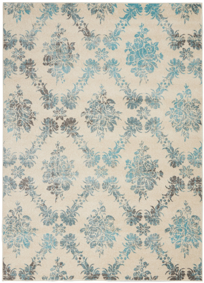 media image for tranquil ivory turquoise rug by nourison nsn 099446399335 1 24