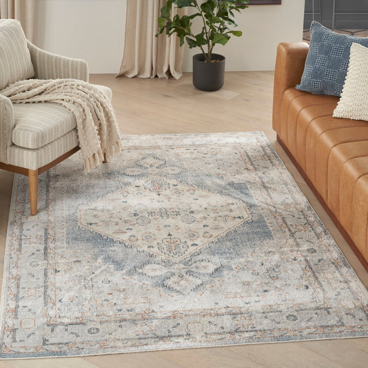 astra machine washable light blue rug by nourison nsn 099446124708 7