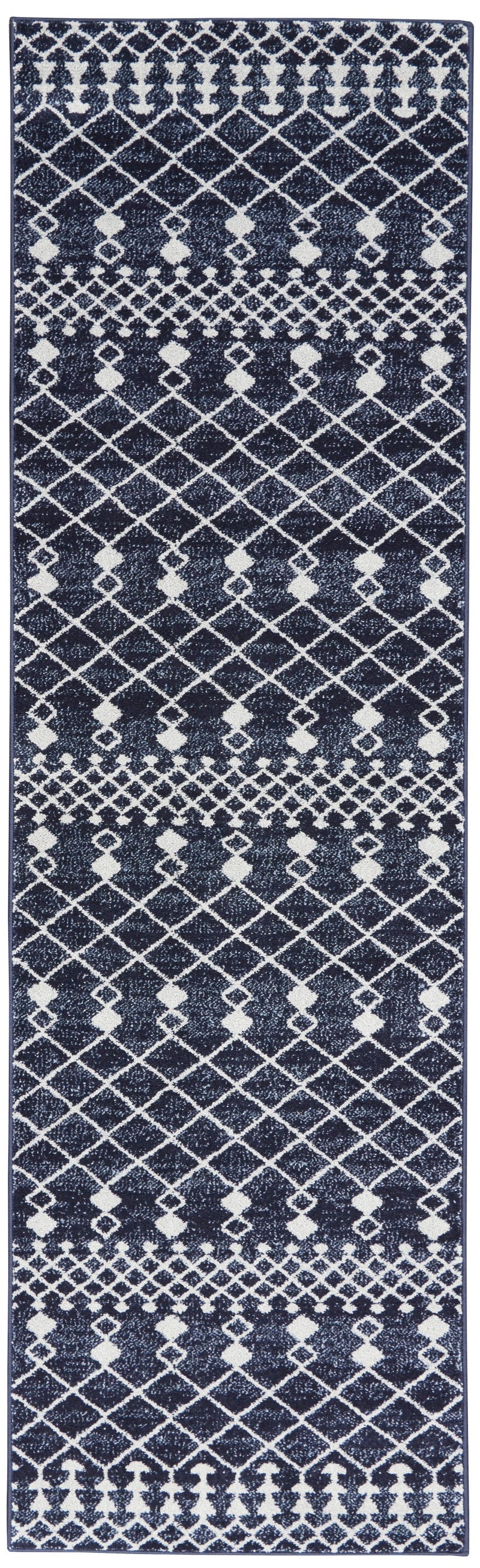 media image for palermo navy grey rug by nourison nsn 099446720092 2 280