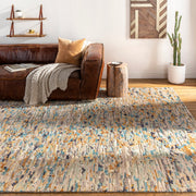Seda SSD-2300 Hand Knotted Rug in Camel & Sky Blue