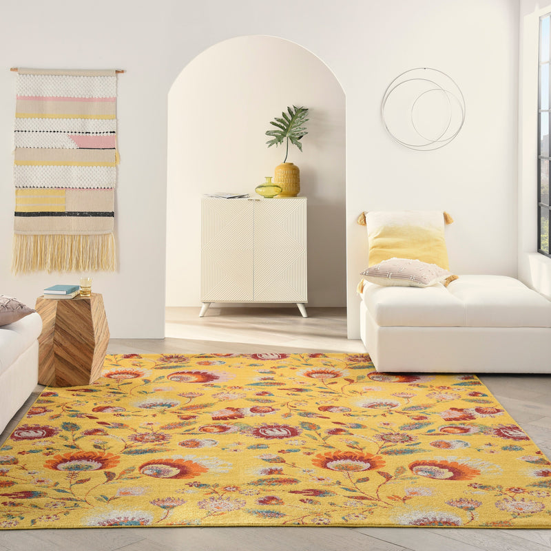 media image for allur yellow multicolor rug by nourison 99446839121 redo 6 288