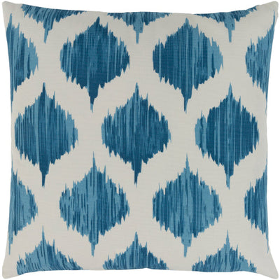 product image for Ogee Cotton Bright Blue Pillow Flatshot Image 86