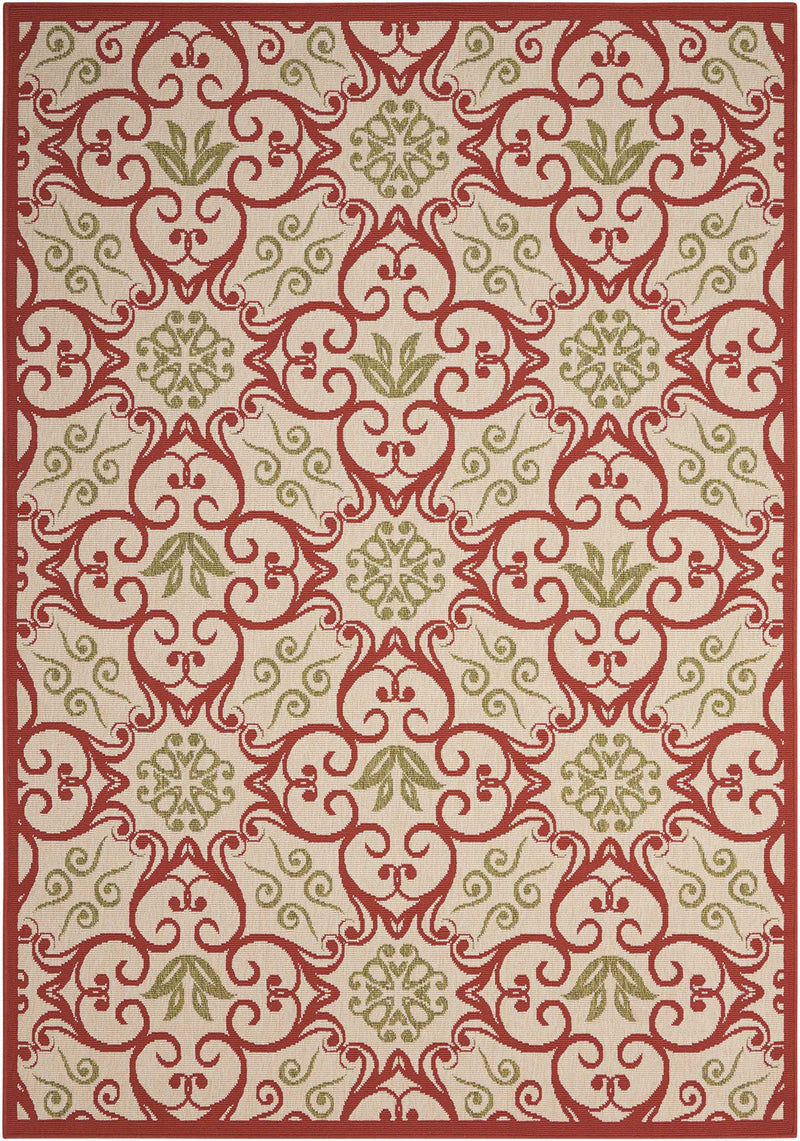 media image for caribbean ivory rust rug by nourison nsn 099446239334 1 285