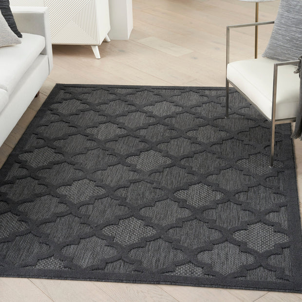 easy care charcoal black rug by nourison 99446040138 redo 4