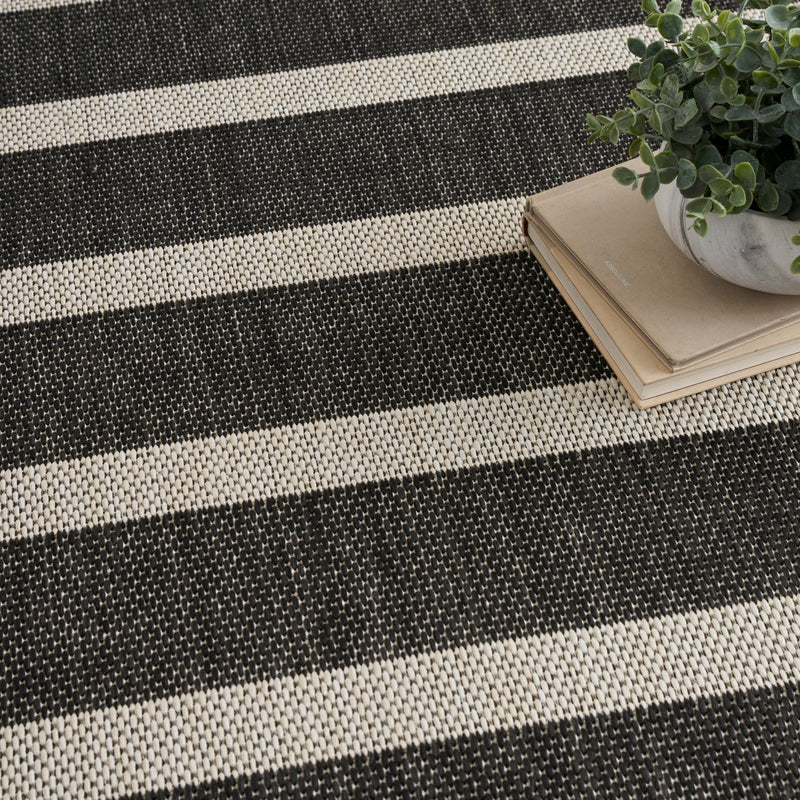 media image for Nourison Home Positano Black Ivory Modern Rug By Nourison Nsn 099446903303 7 250