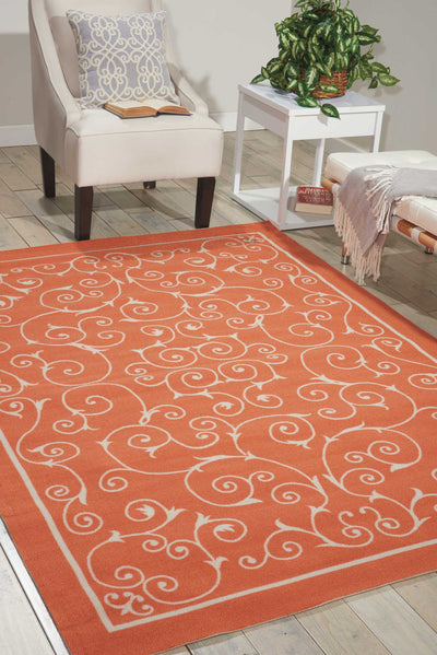 product image for home garden orange rug by nourison nsn 099446112132 9 65